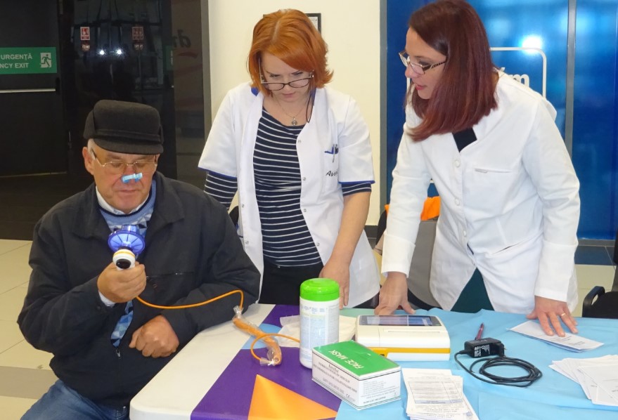 Peste 300 de sibieni și-au testat gratuit sănătatea plămânilor