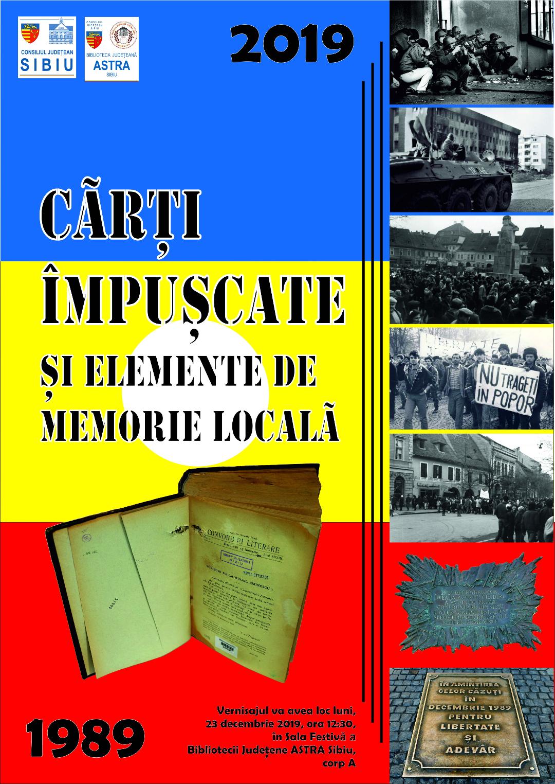 Vernisajul expoziției „Cărți împușcate și elemente de istorie locală” la Biblioteca Județeană ASTRA Sibiu