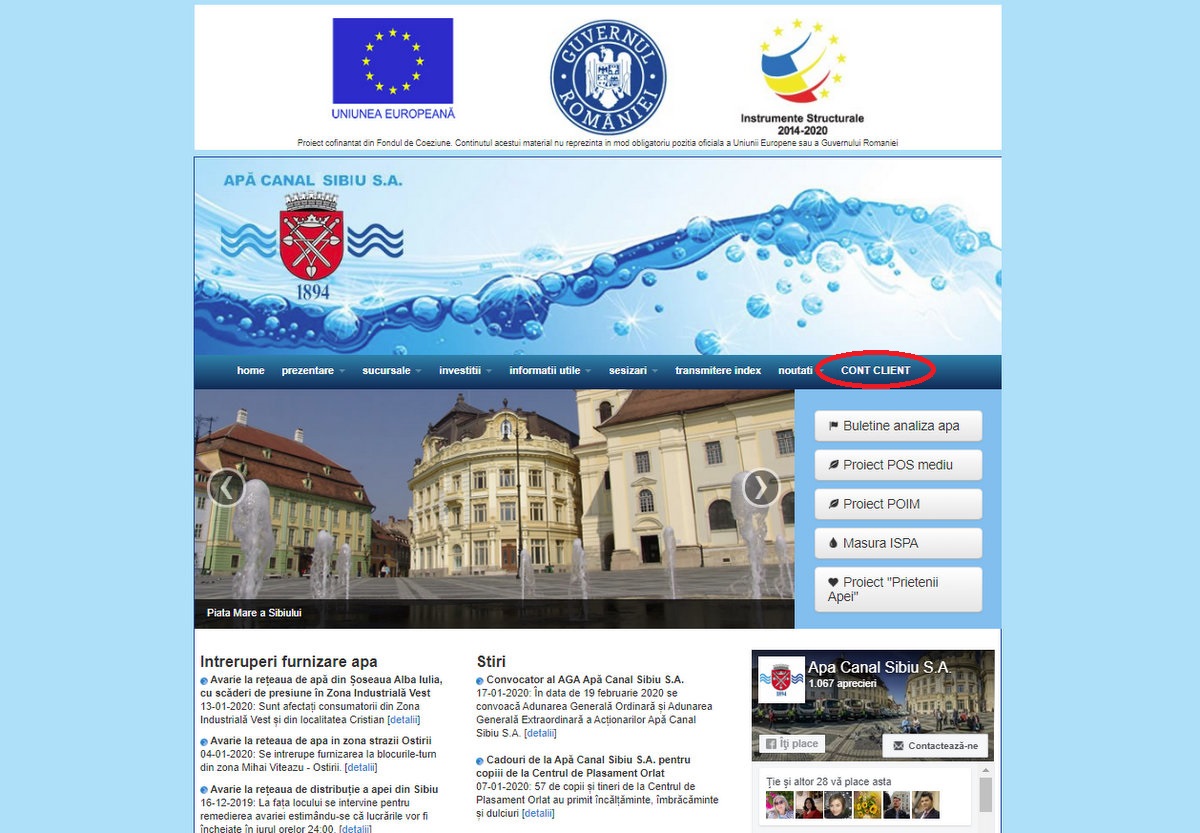 Plata online, disponibilă acum și  pentru facturile de apă și canal
