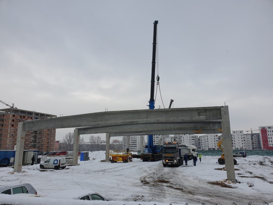 FOTO Primul Mega Image din județul Sibiu se construiește la 50 de metri de Lidl, în Șelimbăr