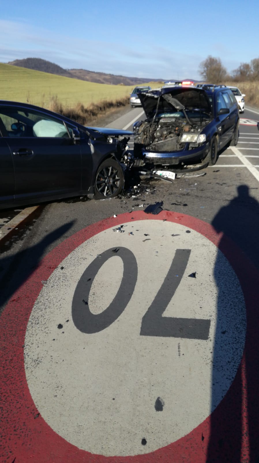 FOTO – Carambol pe Drumul Național 14, între Copșa Mică și Târnava