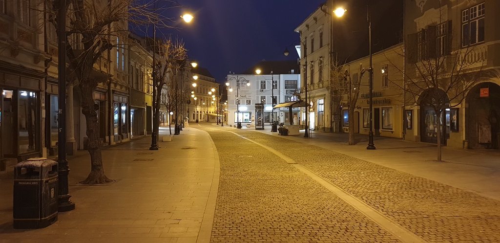 VIDEO Orașul Sibiu, în vreme de epidemie