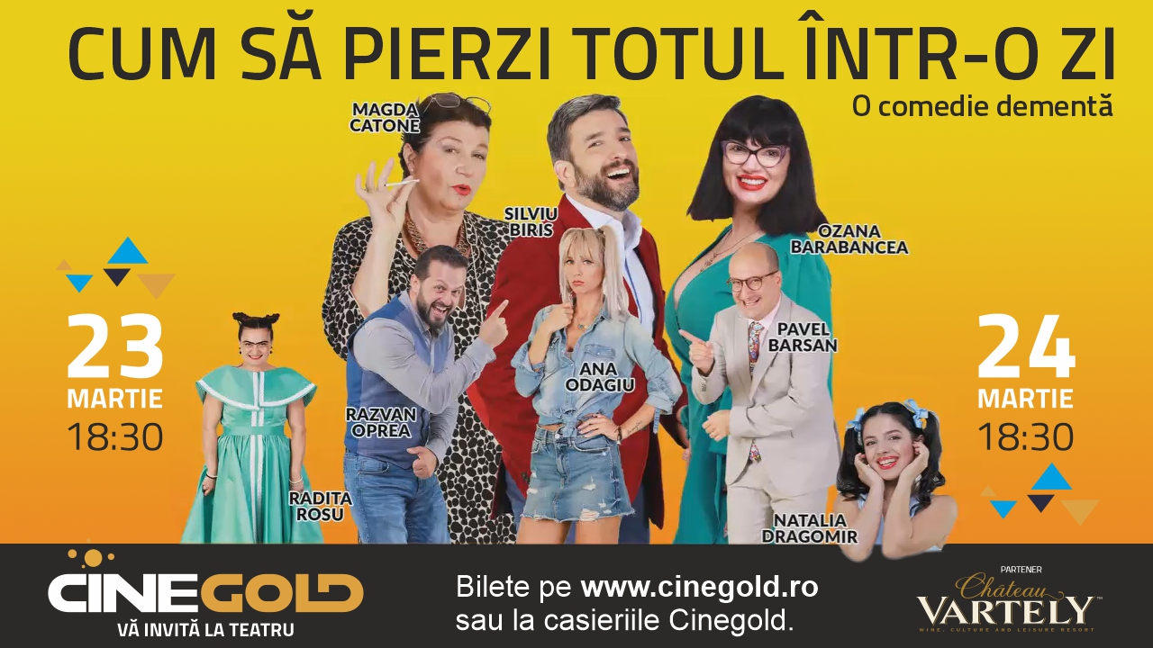 Traieste o super experienta, in culisele genialei comedii „Cum să pierzi totul într-o zi”.