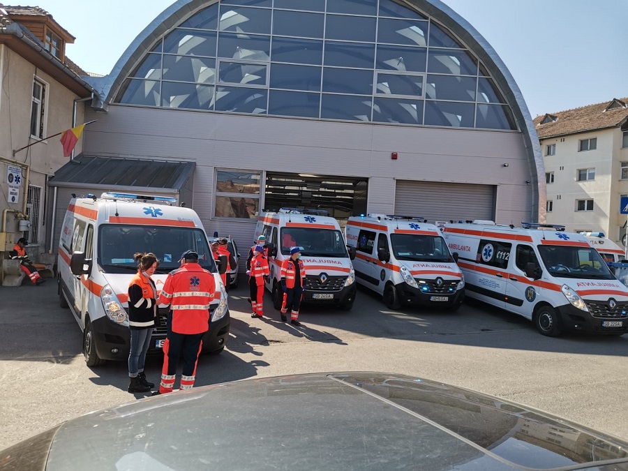 Moment de reculegere la Serviciul de Ambulanță Sibiu, pentru ambulanțierul ucis de coronavirus