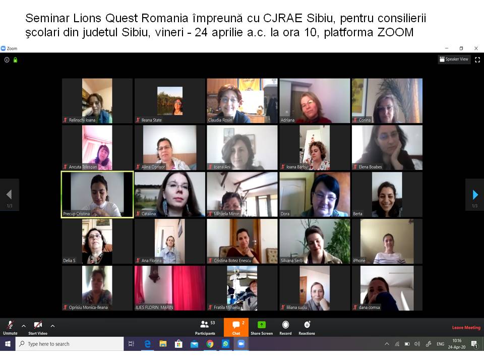 Noile resurse și metode educaţionale, discutate de consilierii școlari din Sibiu