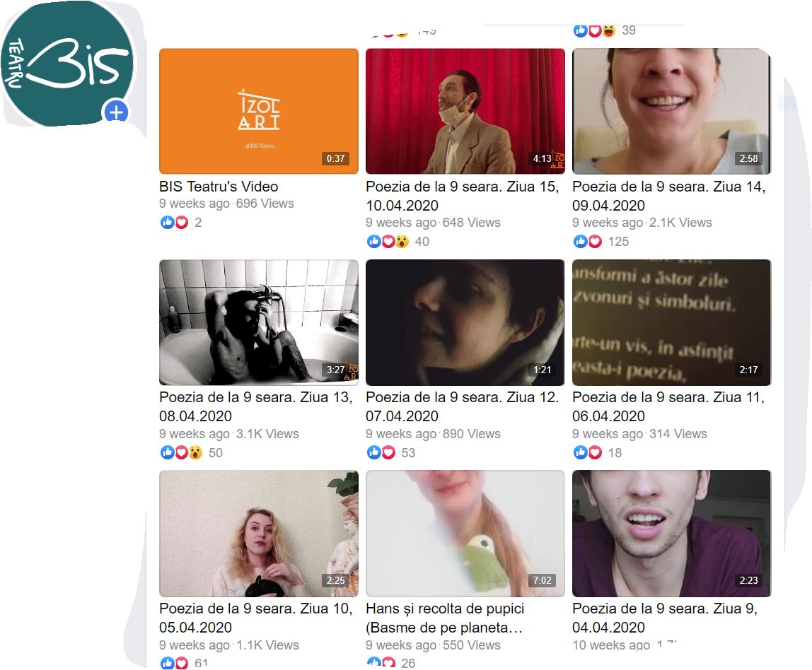 80 de zile de poezii, propuse în izolare de BIS Teatru
