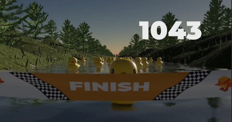 Cursa caritabilă de rățuște, desfășurată online, în apele Cibinului virtual