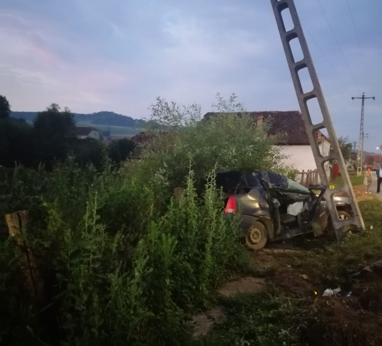 Tânărul care a provocat accidentul mortal din Copșa Mare, reținut de polițiști