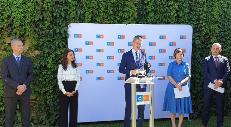 Dan Barna a venit la Sibiu pentru a prezenta candidații Alianței USR PLUS la alegerile locale din Sibiu