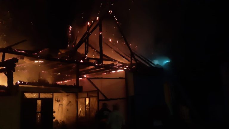 FOTO: Incendiu devastator la Orlat