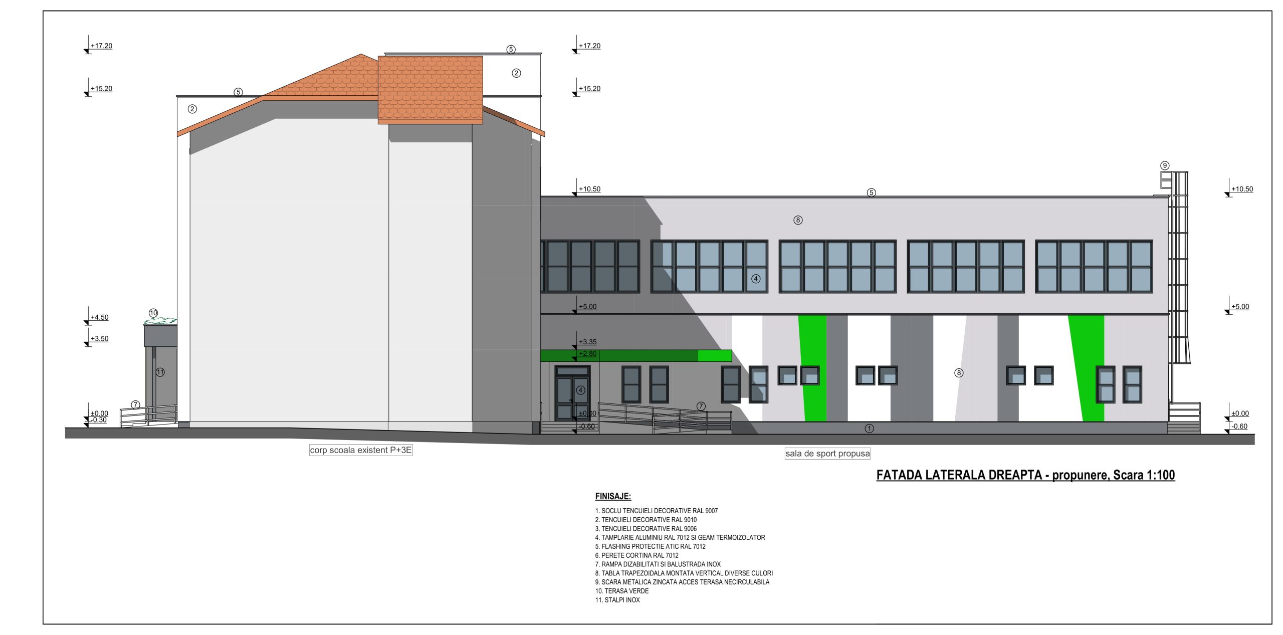 Școala Gimnazială „Regele Ferdinand” din Sibiu se extinde: un corp nou și o sală de sport, în valoare de peste 11 milioane lei