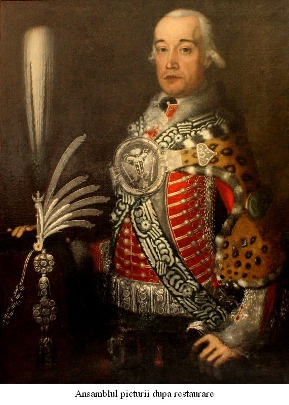 FOTO: Pictură realizată în 1791, restaurată de Muzeul Municipal Mediaș