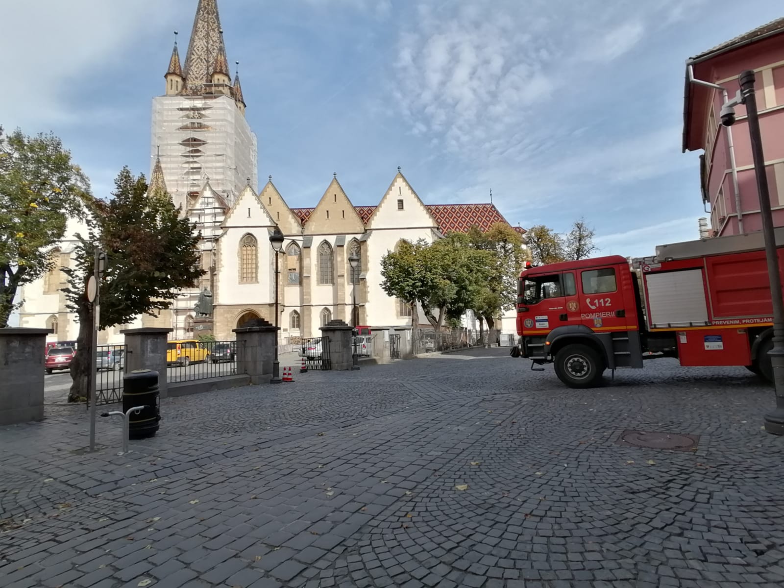 FOTO: Proiectil descoperit în turnul Bisericii Evanghelice