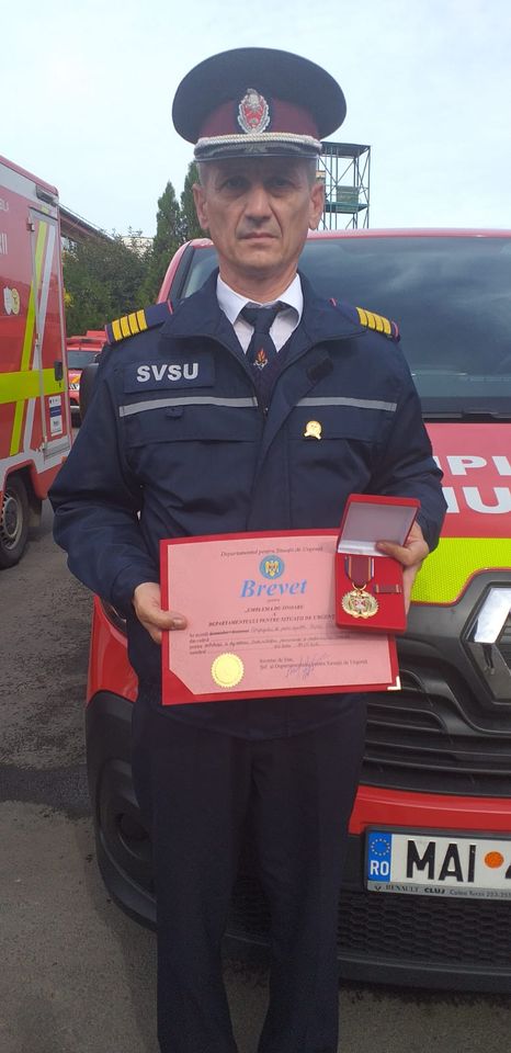 SMURD Copșa Mică a primit Emblema de Onoare a Departamentului pentru Situații de Urgență