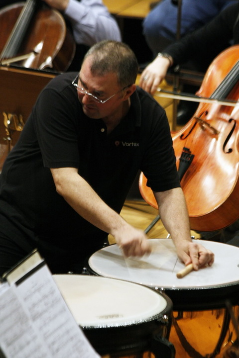 Pianistul Sorin Petrescu și percuționistul Doru Roman, în concert la Sala Thalia