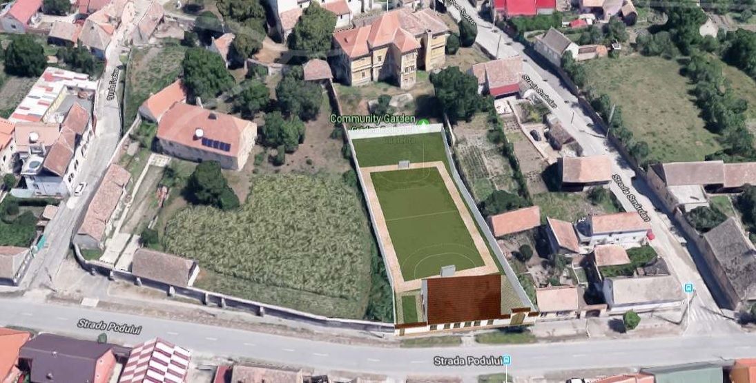 Începe amenajarea spațiului multifuncțional pentru recreere și sport din Gușterița. Investiții de 1,56 milioane lei