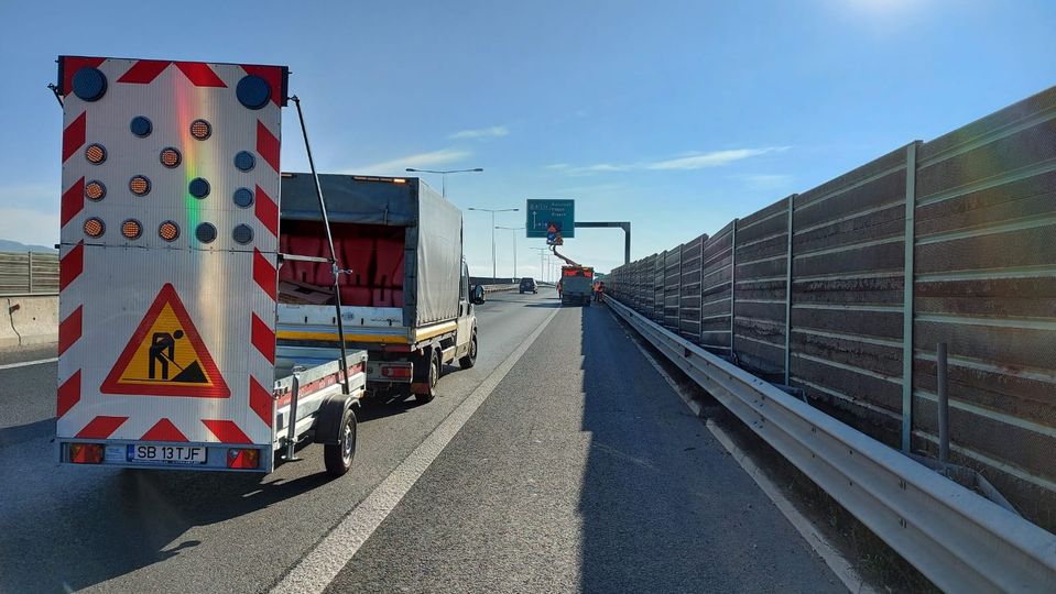 Circulaţie restricţionată timp de 4 zile pe A1 Sibiu – Deva, pentru efectuarea de lucrări