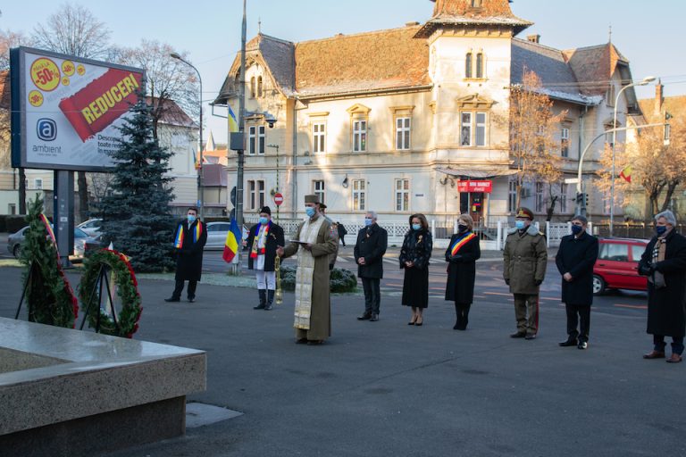 Ziua Națională, la Sibiu, în imagini. Ceremonie restrânsă a autorităților