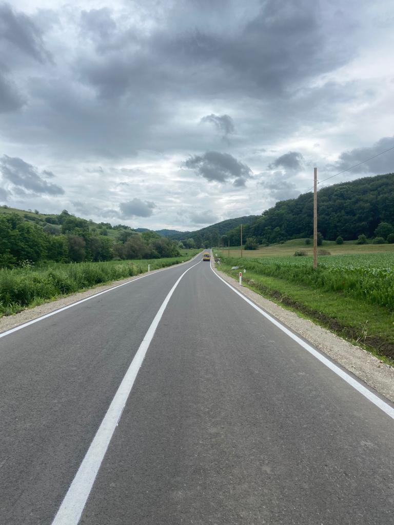 Două drumuri județene au fost modernizate de Consiliul Județean Sibiu