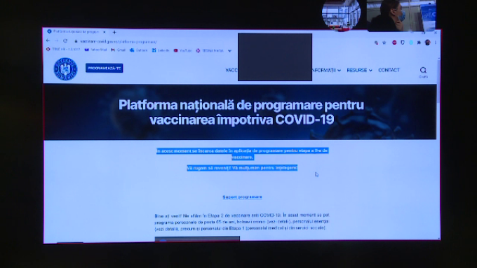 STS: Platforma informatică pentru programare la vaccinare anti-COVID nu este disponibilă