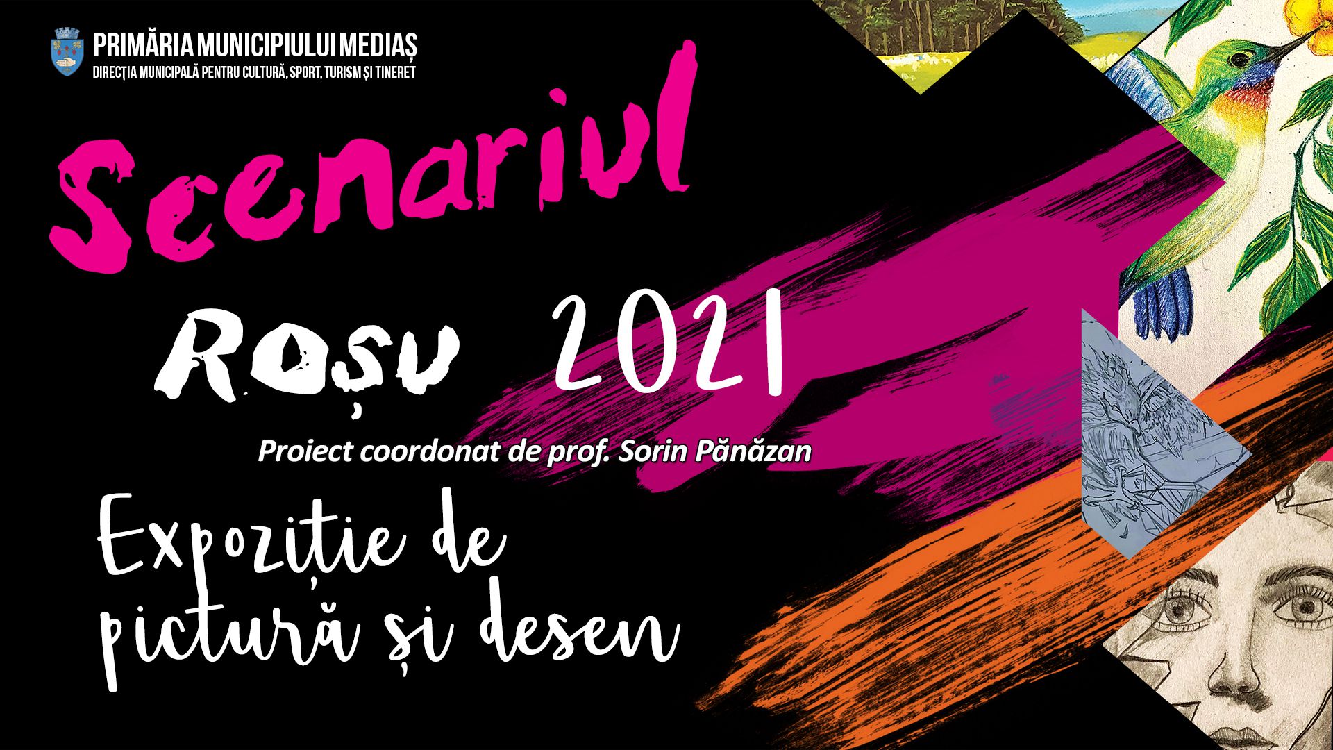 Despre pandemie în artă: Expoziția „Scenariul Roșu” realizată de elevii de la 3 școli din Mediaș