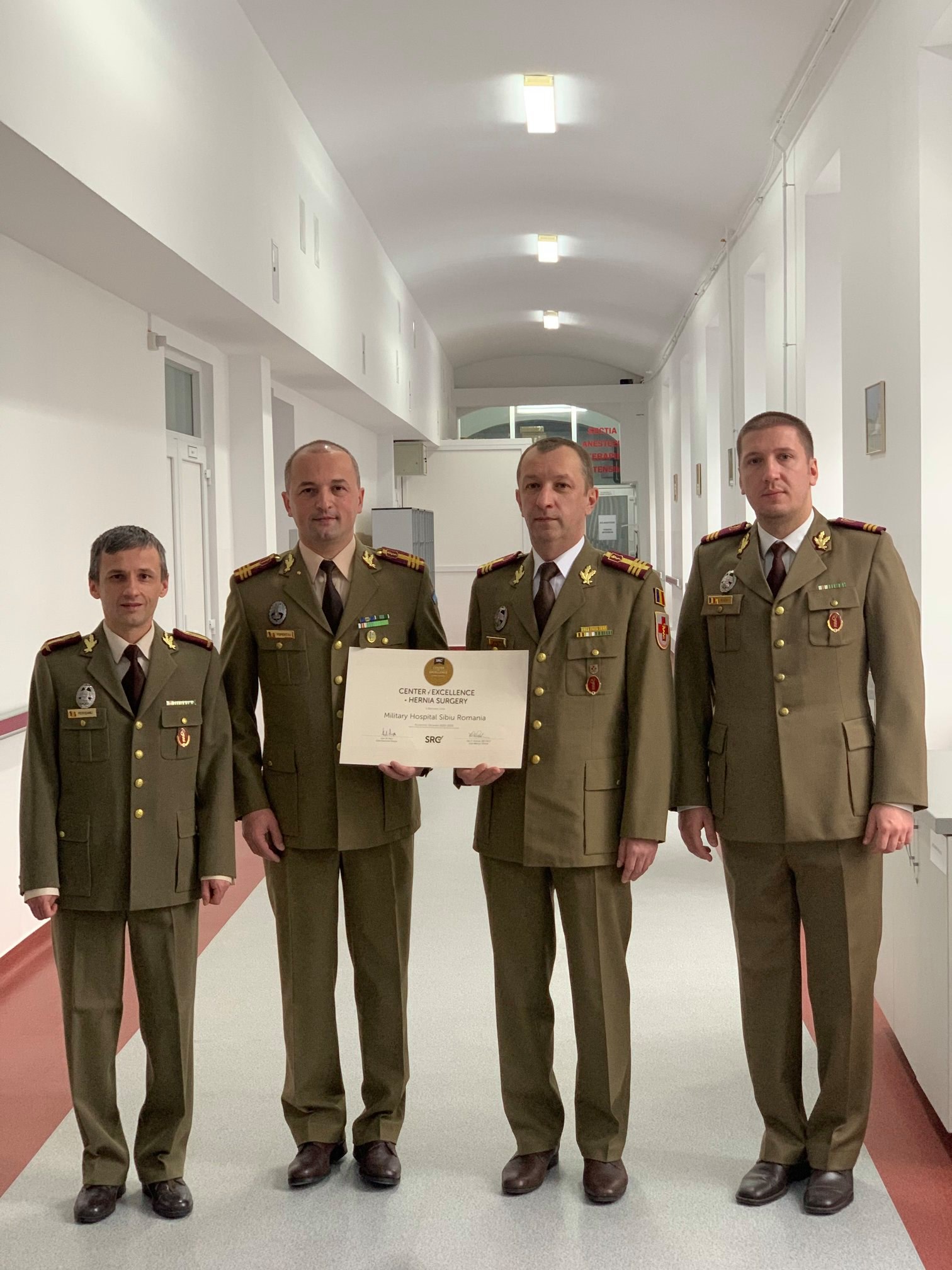 Spitalul Militar din Sibiu, recunoscut ca Centru de Excelenţă în Chirurgia Herniilor