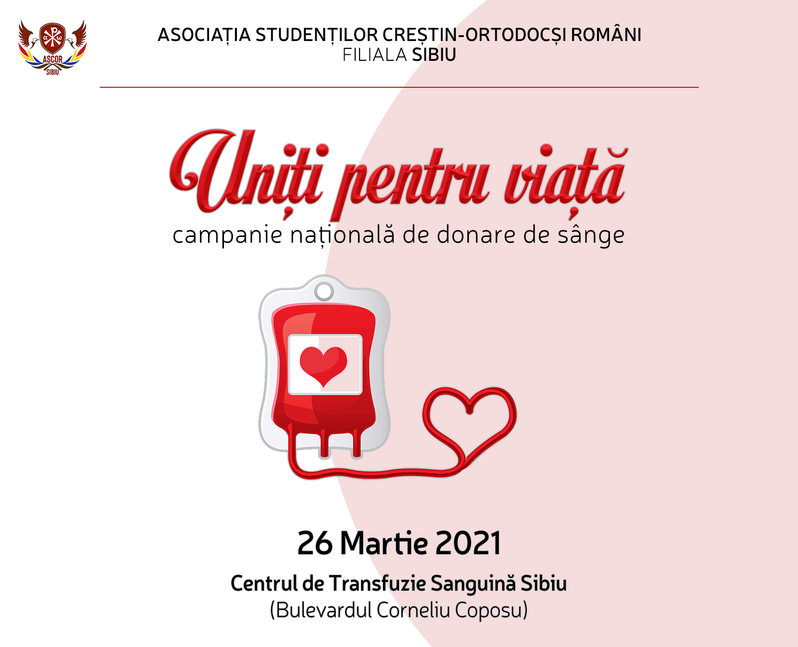 Campanie națională de donare de sânge, demarată la Sibiu