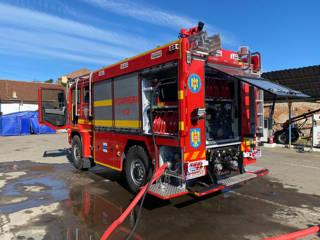 Patru incendii stinse de pompieri în județul Sibiu