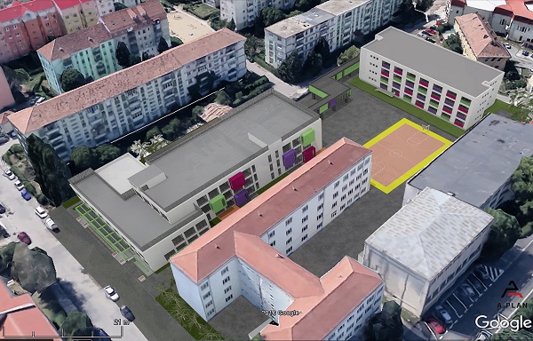 CON-A continuă lucrările la noul Liceu de Arte, Geiger începe extinderea școlii Regele Ferdinand