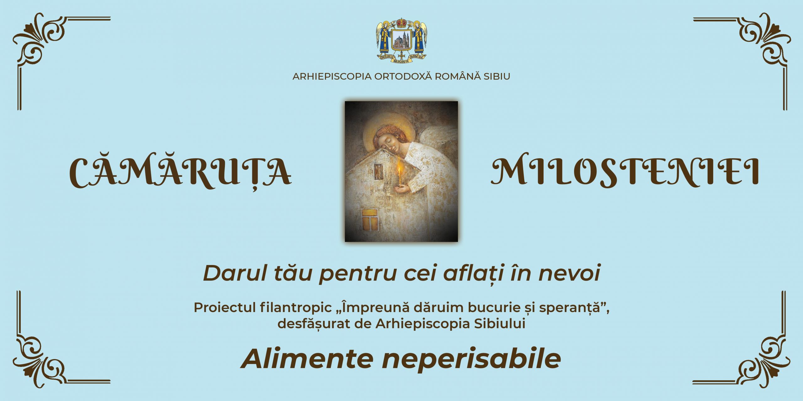 Ajutor pentru sibienii aflați în dificultate: „Cămăruța Milosteniei. Împreună dăruim bucurie și speranță”