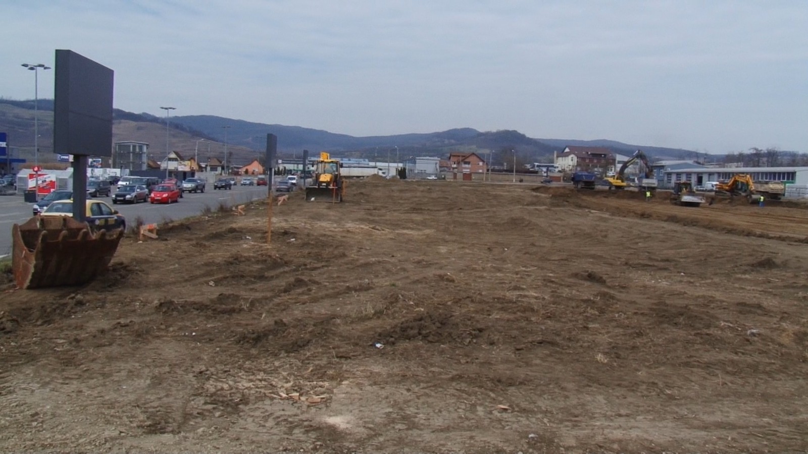 FOTO: Au început lucrările la Shopping Park Mediaș. Opt firme cunoscute au rezervat deja spații