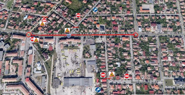 Calea Dumbrăvii se închide până în iulie, pe tronsonul care se modernizează