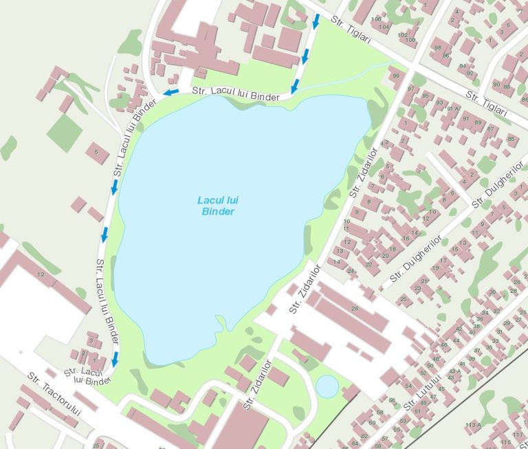 De marți, sens unic pe strada Lacul lui Binder