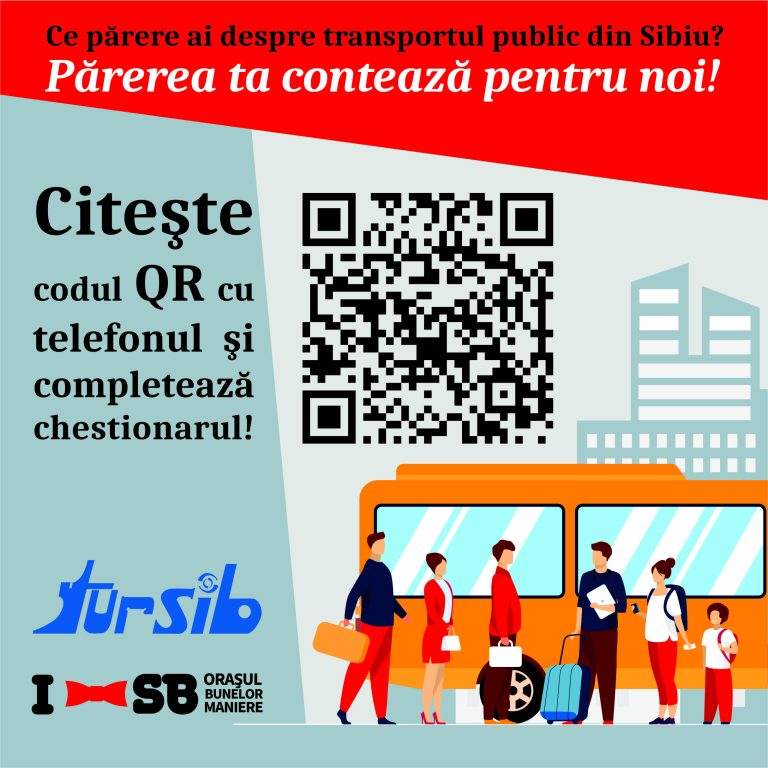 Noul chestionar din Campania Tursib – “Părerea TA contează”