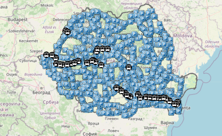 CNAIR a lansat o aplicație web cu toate parcările de pe șosele