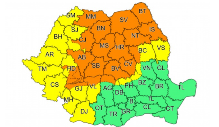 Canicula se transformă în instabilitate atmosferică, de azi
