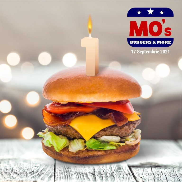 Mo’s Burgers & more aniversează, azi, 1 an de când vă face viața mai delicioasă