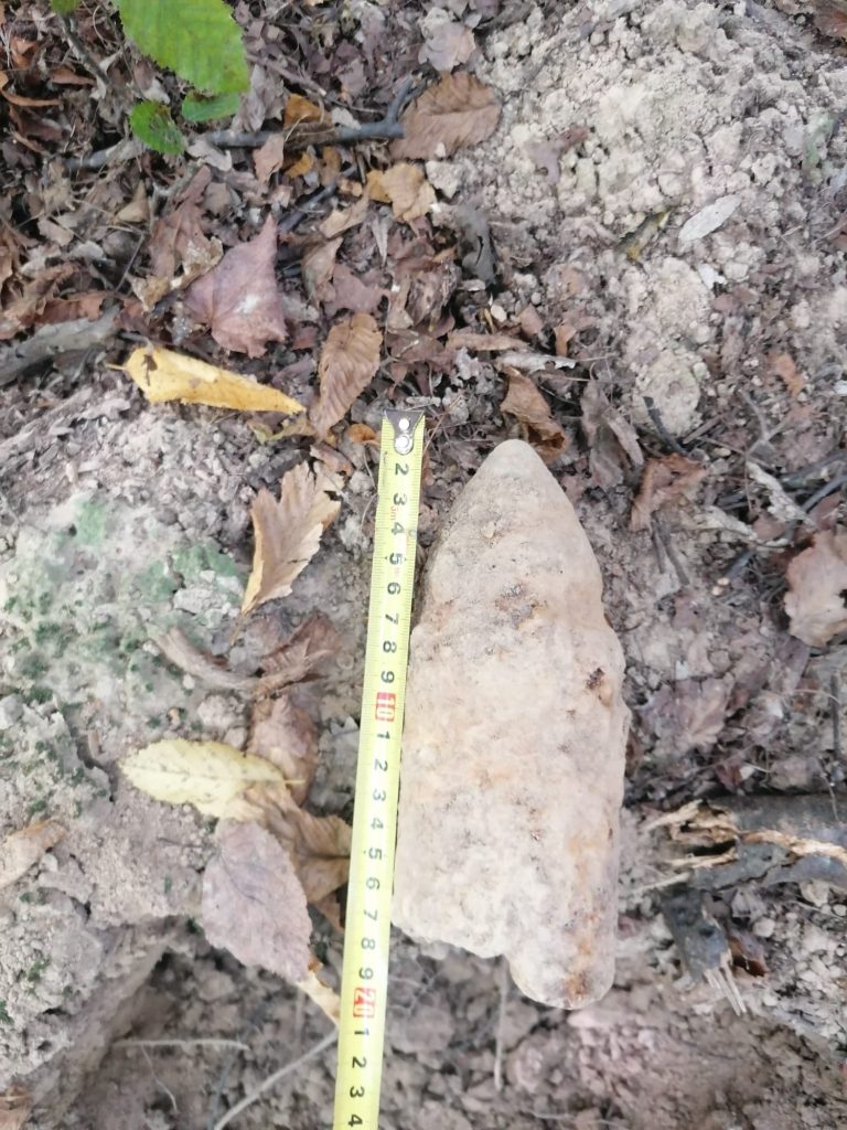 FOTO Muniţie descoperită în Răşinari de un localnic