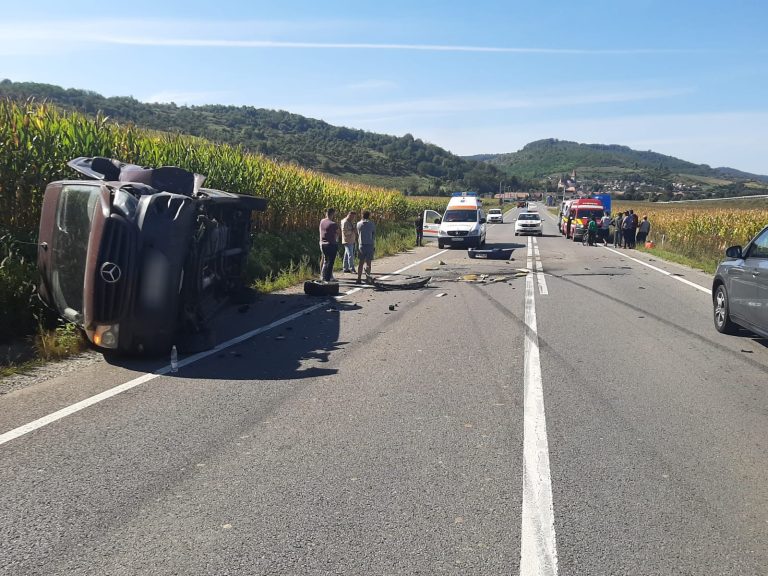 FOTO 3 victime în urma unui accident rutier pe DN 14
