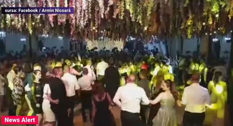 VIDEO Dosar penal pentru o nuntă cu 1.700 de invitați. Mirii, amendați și în 2020