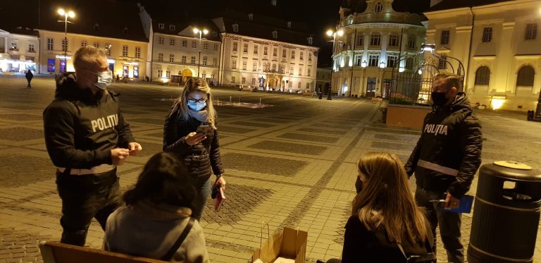 FOTO Amenzi pentru nepurtarea măştilor de protecţie, în judeţul Sibiu