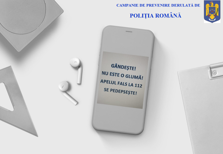 Poliţia Sibiu: Apelul fals la 112 se pedepseşte cu amendă de până la 4.000 de lei