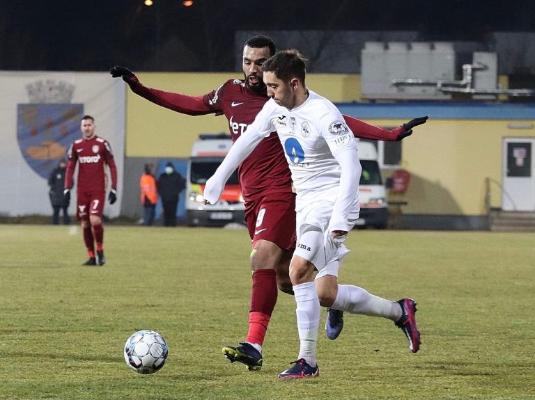 Gaz Metan a pierdut partida cu CFR Cluj la ultima fază