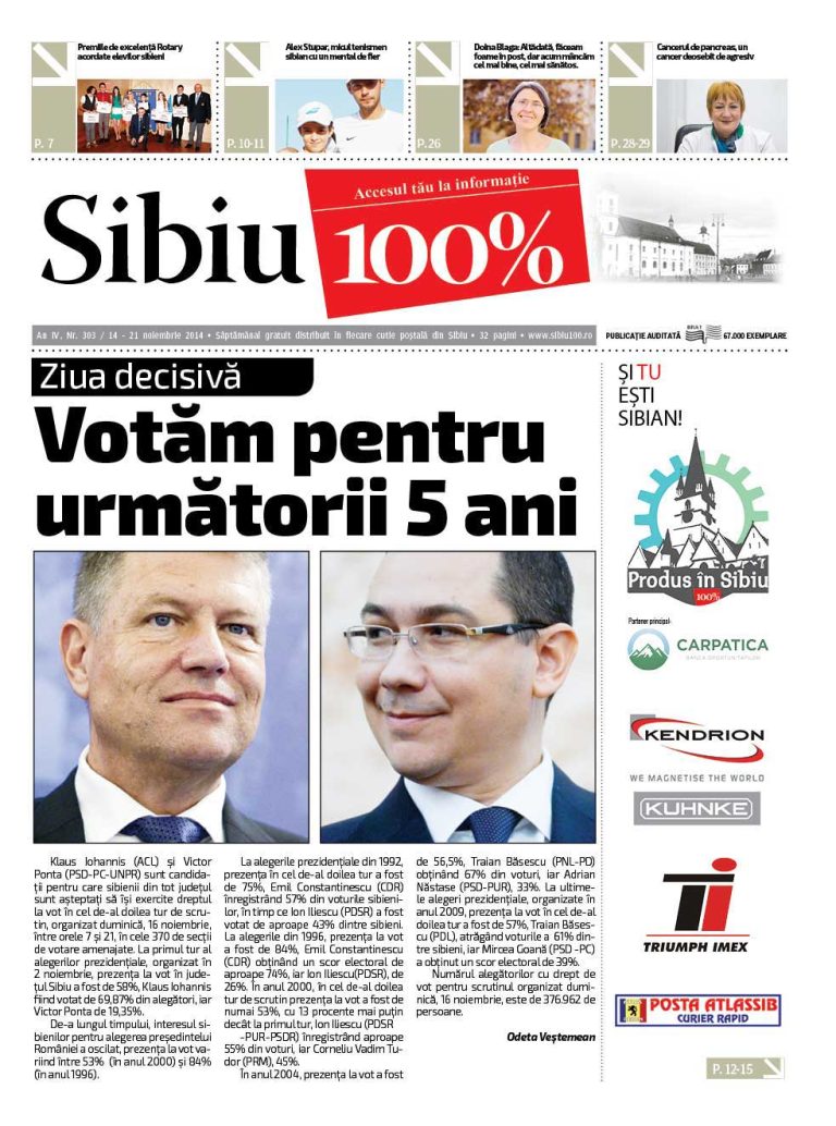 Sibiu 100% Editia 303