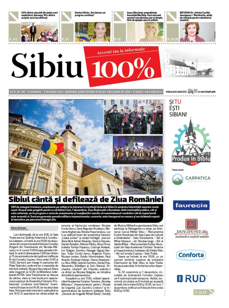 Sibiu 100% Editia 305