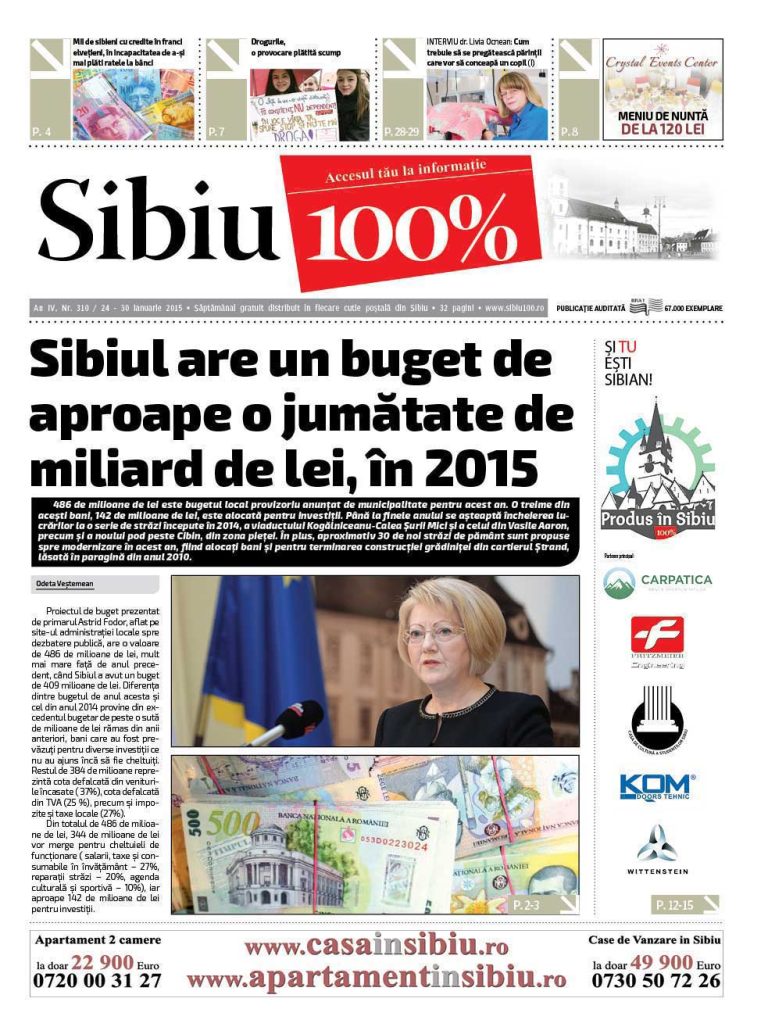 Sibiu 100% Editia 310