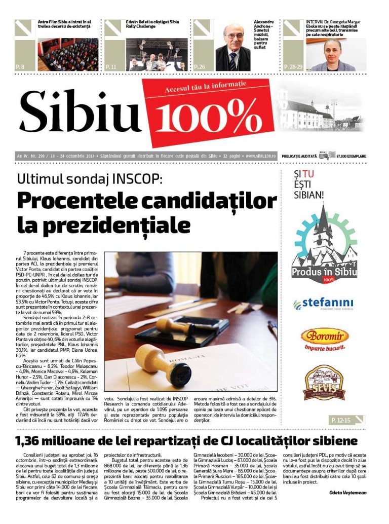Sibiu 100% Editia 299