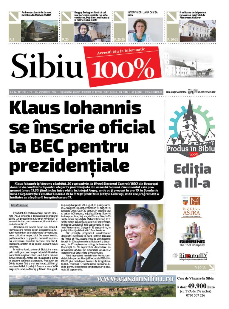 Sibiu 100% Editia 295