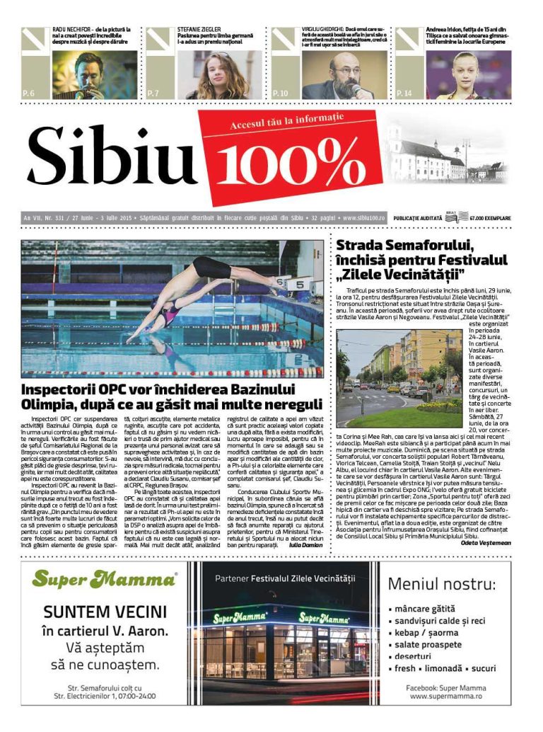 Sibiu 100% Editia 331