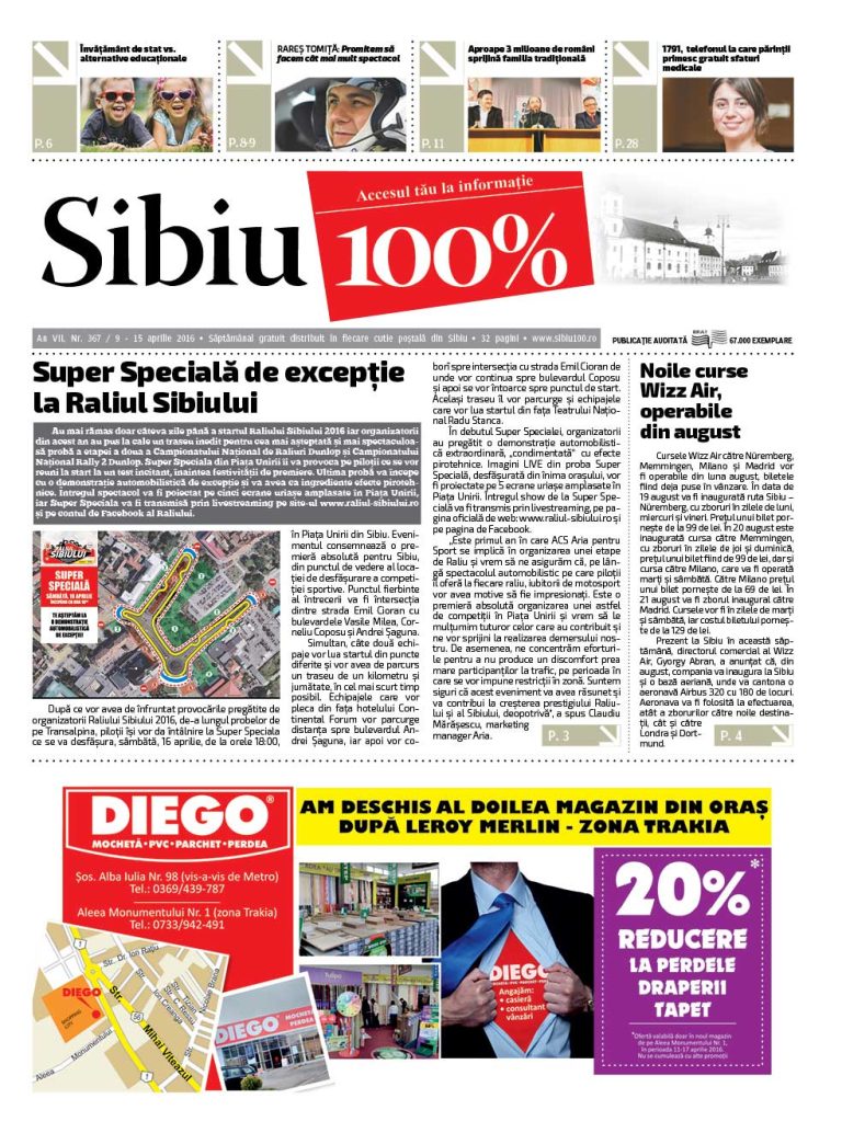 Sibiu 100% Editia 367